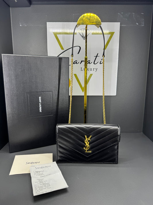 Borsa Saint Laurent Envelope in pelle di agnello