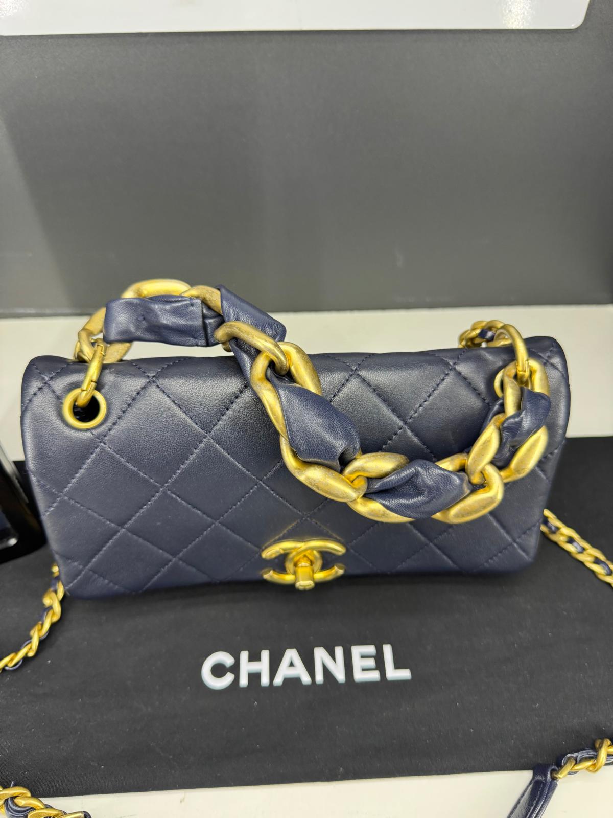 Chanel 2.55 un flap 2021 hardware oro anticato