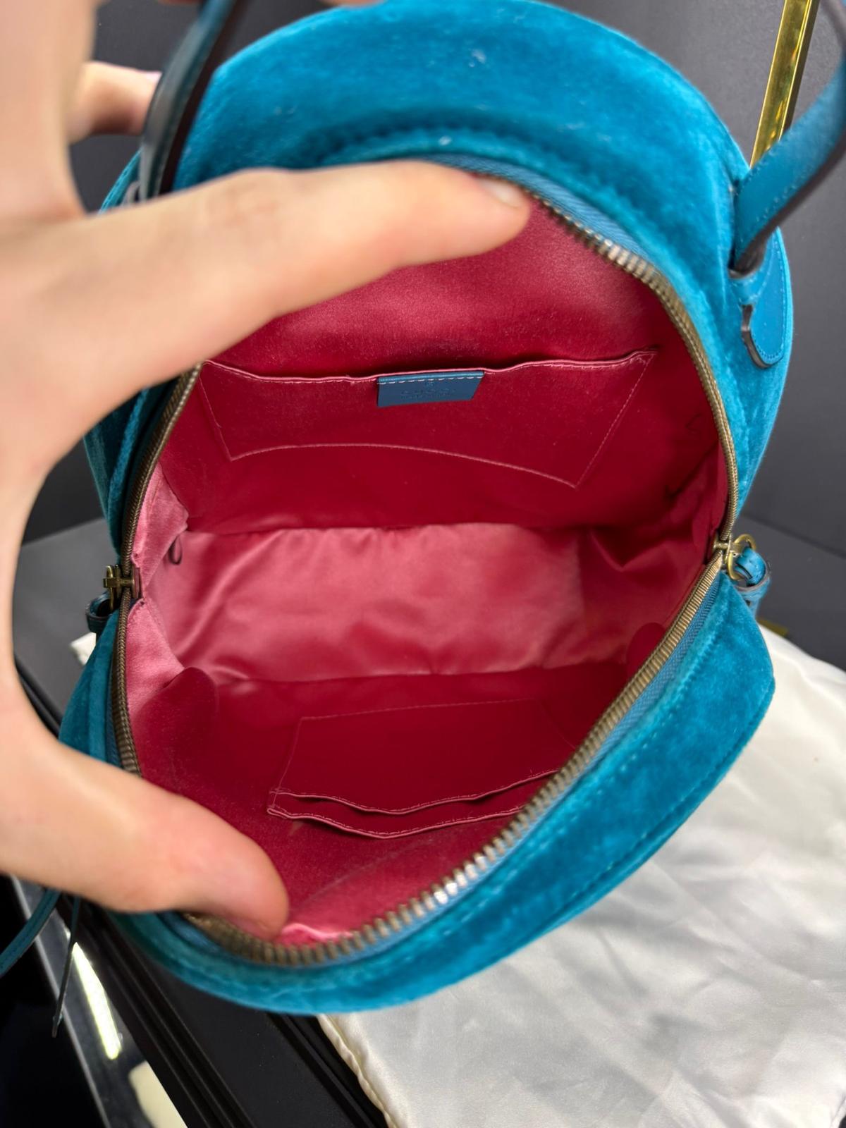 Zaino Gucci GG Marmont in velluto trapuntato matelassé