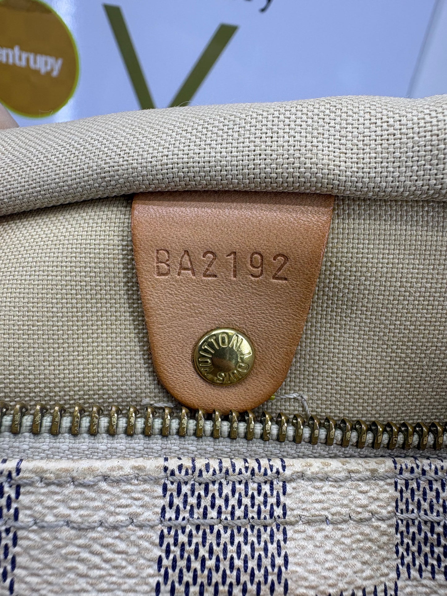 Louis Vuitton Speedy 30 Damier Azur