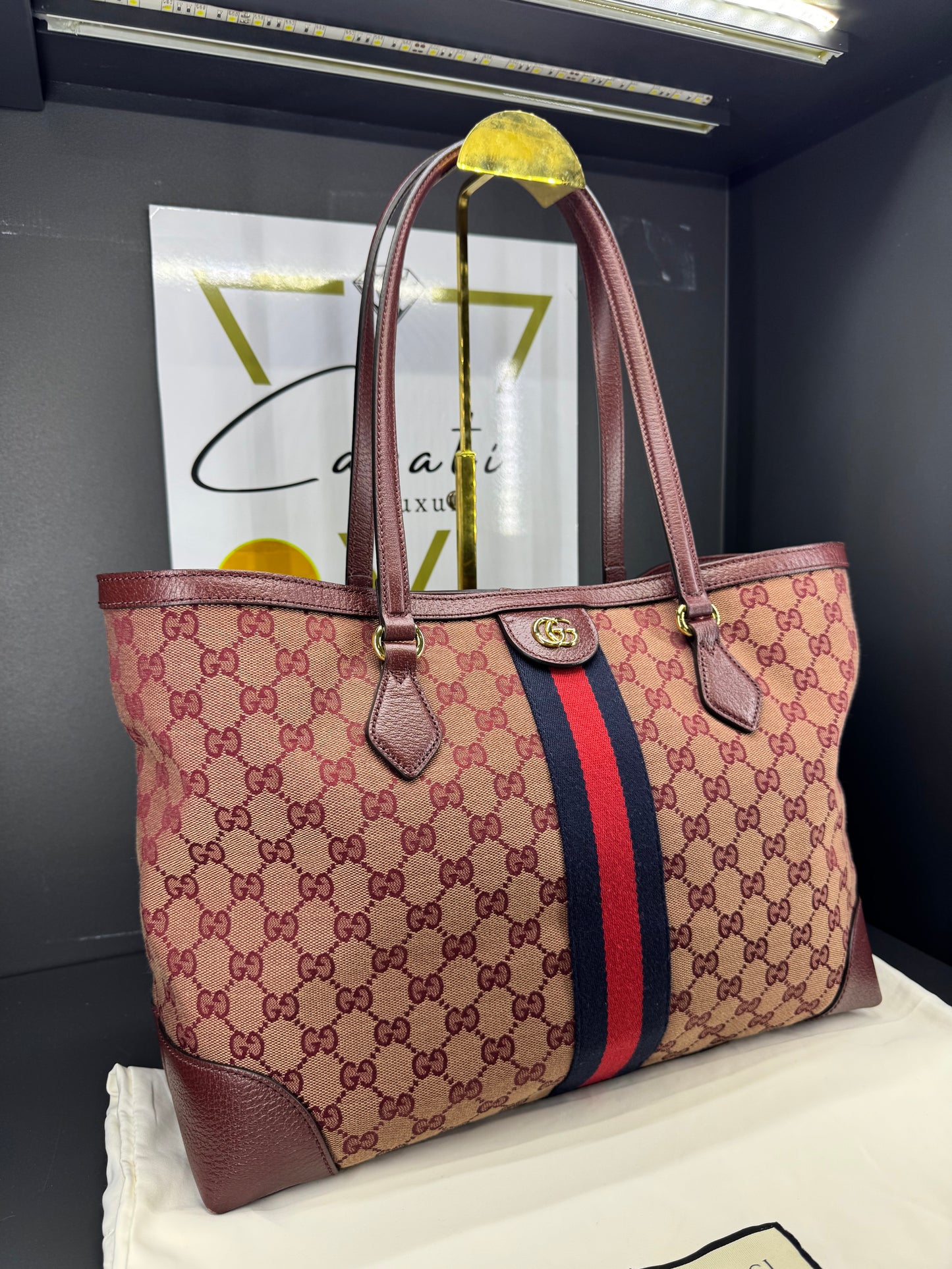 Gucci shopping ophidia gg supreme Borgogna