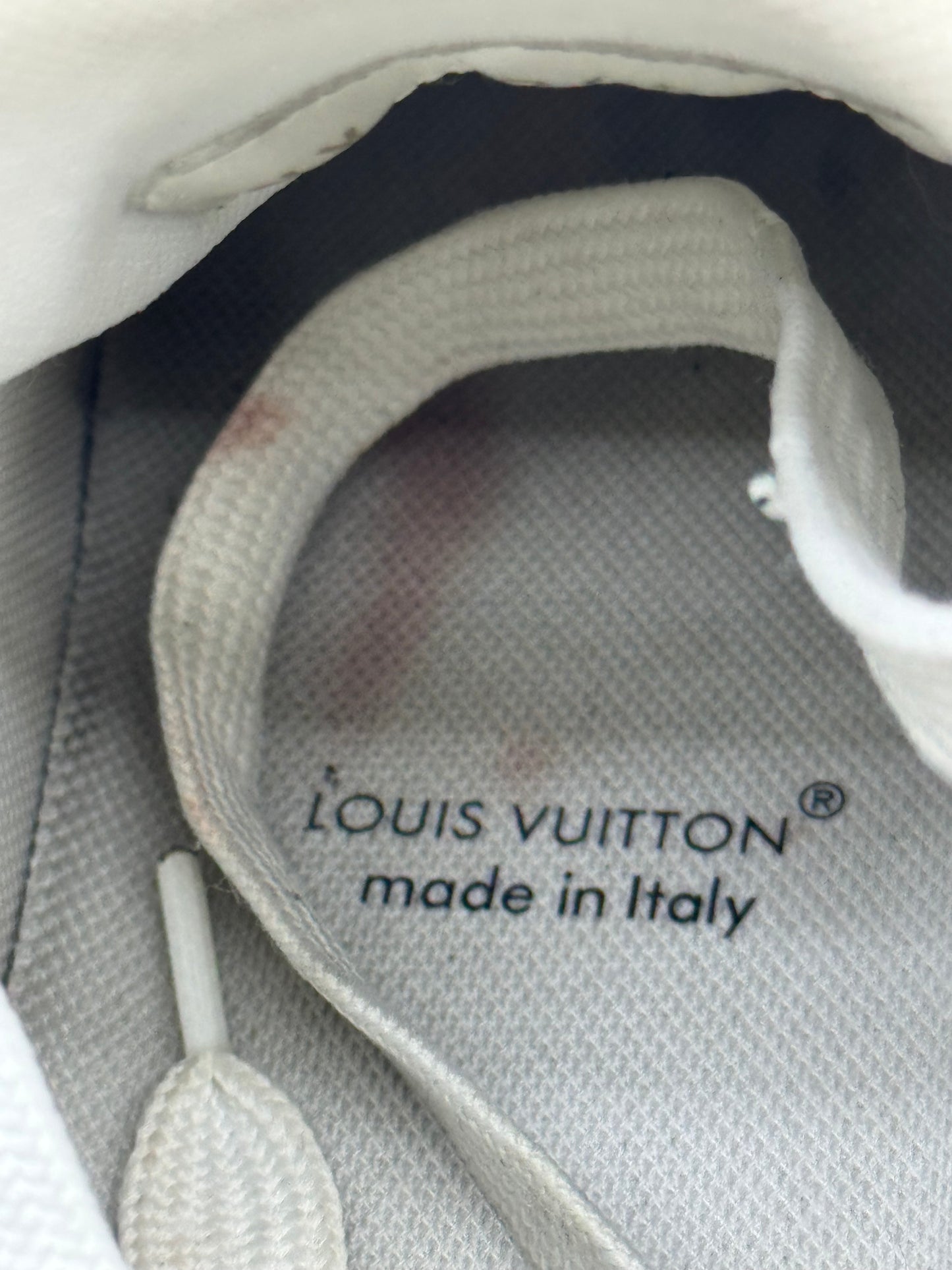 Louis Vuitton trainer grigie numero 37