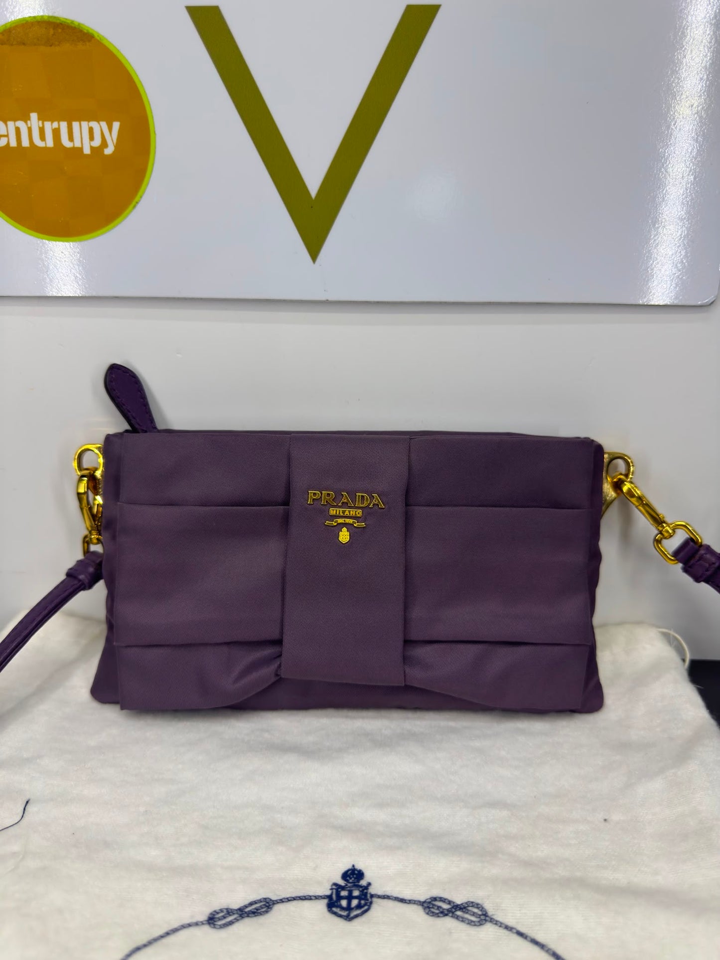 Prada pochette raso