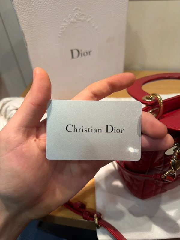 Dior Lady mini rossa