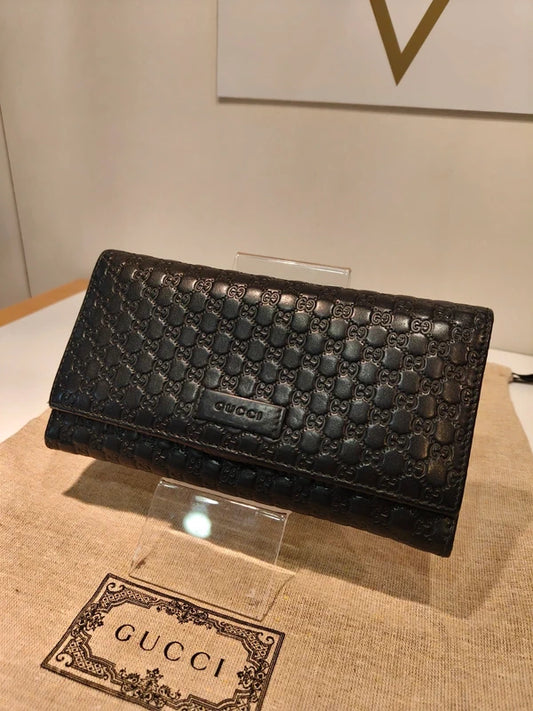 Portafoglio Gucci lungo guccissina GG