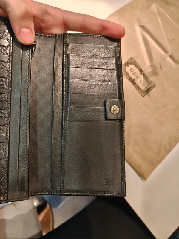 Portafoglio Gucci lungo guccissina GG